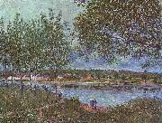 Weg der alten Fahre in By Alfred Sisley